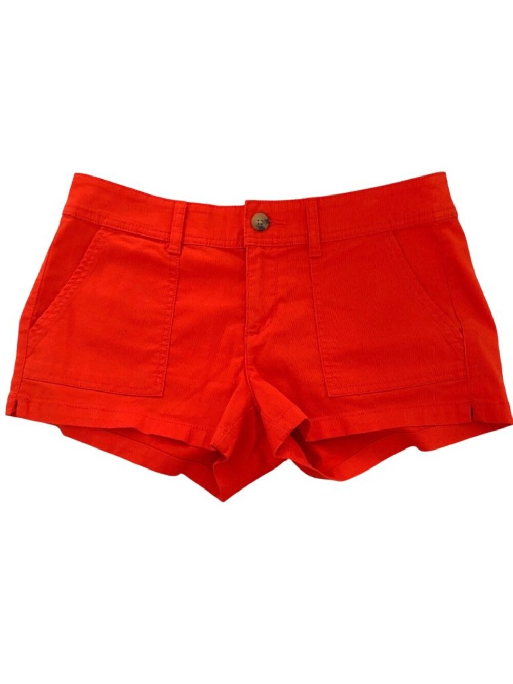 Arizona Jean Co. Shorts Womens 9 Orange Cotton Spandex Lightweight Corduroy Y2K